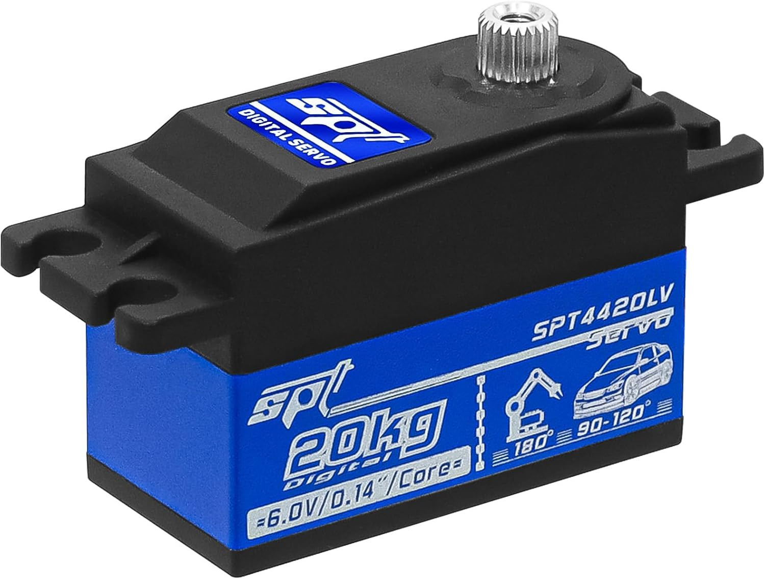 20Kg Low Profile Servo RC Digital Servo High Torque Full Metal Gear & Steering S