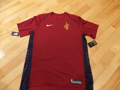 Nike Shirt Top S/S NBA Cleveland Cavaliers Cavs Engineered 877438 $80 Men's Lg