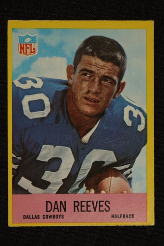 Dan Reeves- Dallas Cowboys Great-Rookie FB, 1967 Philadelphia #58, Ex Cond