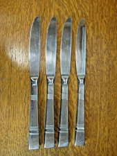 4 GORHAM Design Studios BALUSTER Stainless Dinner Knives ~ 9¼" ~ EUC