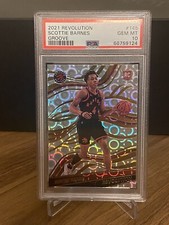 SCOTTIE BARNES REVOLUTION GROOVE ROOKIE CARD RC #145 PSA 10 GEM MINT 2021