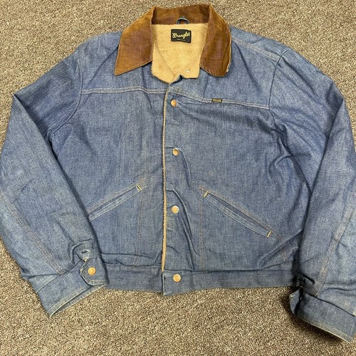 Vintage 70s Wrangler Sherpa Jacket Raw 