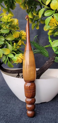 Rosewood and Resin mix Crochet hook 7 inch HANDMADE Crochet Hook For Knitting