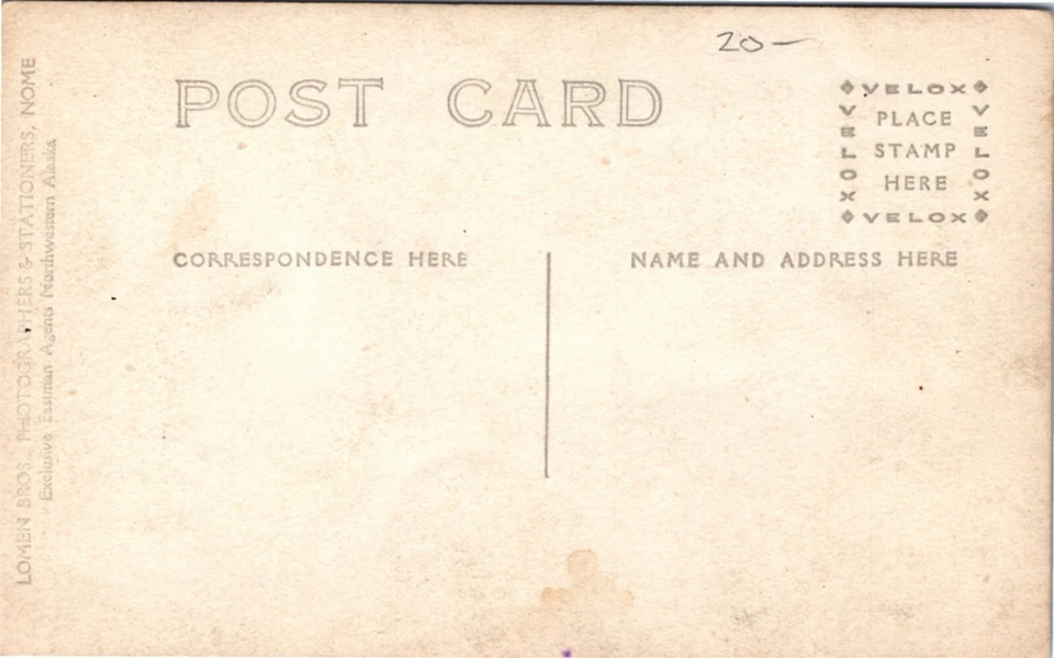 RPPC Nome Ganadores del Primer Sorteo Anual de Alaska Carrera de Trineos para Perros 1908 Z6 Foto 2 de 2