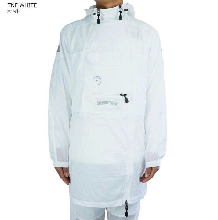 THE NORTH FACE STEEP TECH LIGHT RAIN JACKET TNF WHITE size L THE NORTH FACE STEEP TECH LIGHT RAIN JACKET TNF WHITE size L