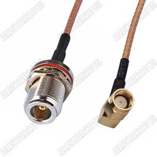 N Jack Female to RP-SMA male Plug right angle Pigtail Cable Connector RG316 15cm
