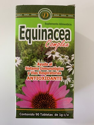 Equinacea Complex 90 Tabletas Vitamina C Ajo Echinacea Propoleo Garlic