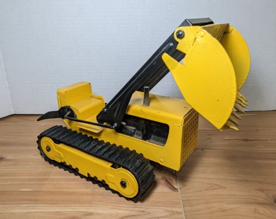 Cargador frontal vintage TONKA sobre orugas juguete | SIN ÓXIDO | Falta retroexcavadora Foto 4 de 4