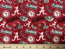 UNIVERSITY OF ALABAMA CRIMSON TIDE, Tone, 1/4 Yard 9 x 43 100 Cotton Fabric
