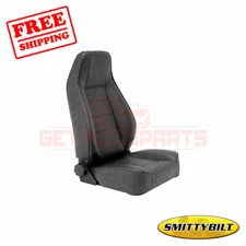 Smittybilt Seat Reclining Denim Black Fabric for Jeep CJ & Wrangler 76-14