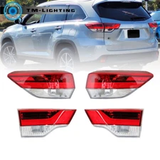 For Toyota Highlander 2017-2019 Tail Light Outer+Inner One Set Left&Right Side