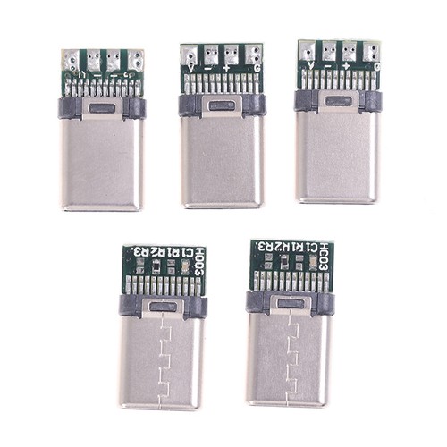 5/10Pcs USB 3.1 Type C Male DIY Solder Cable Plug Connector Socket PC B KDt2 - Photo 11 sur 14
