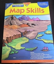 Stepping into Standards Map Skills Grades 2nd 3rd Workbook Classroom Homeschool