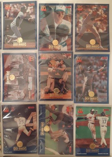 1993 Donruss Toronto Blue Jays Great Moments McDonalds Baseball Card SET (01-36) - Picture 4 of 7