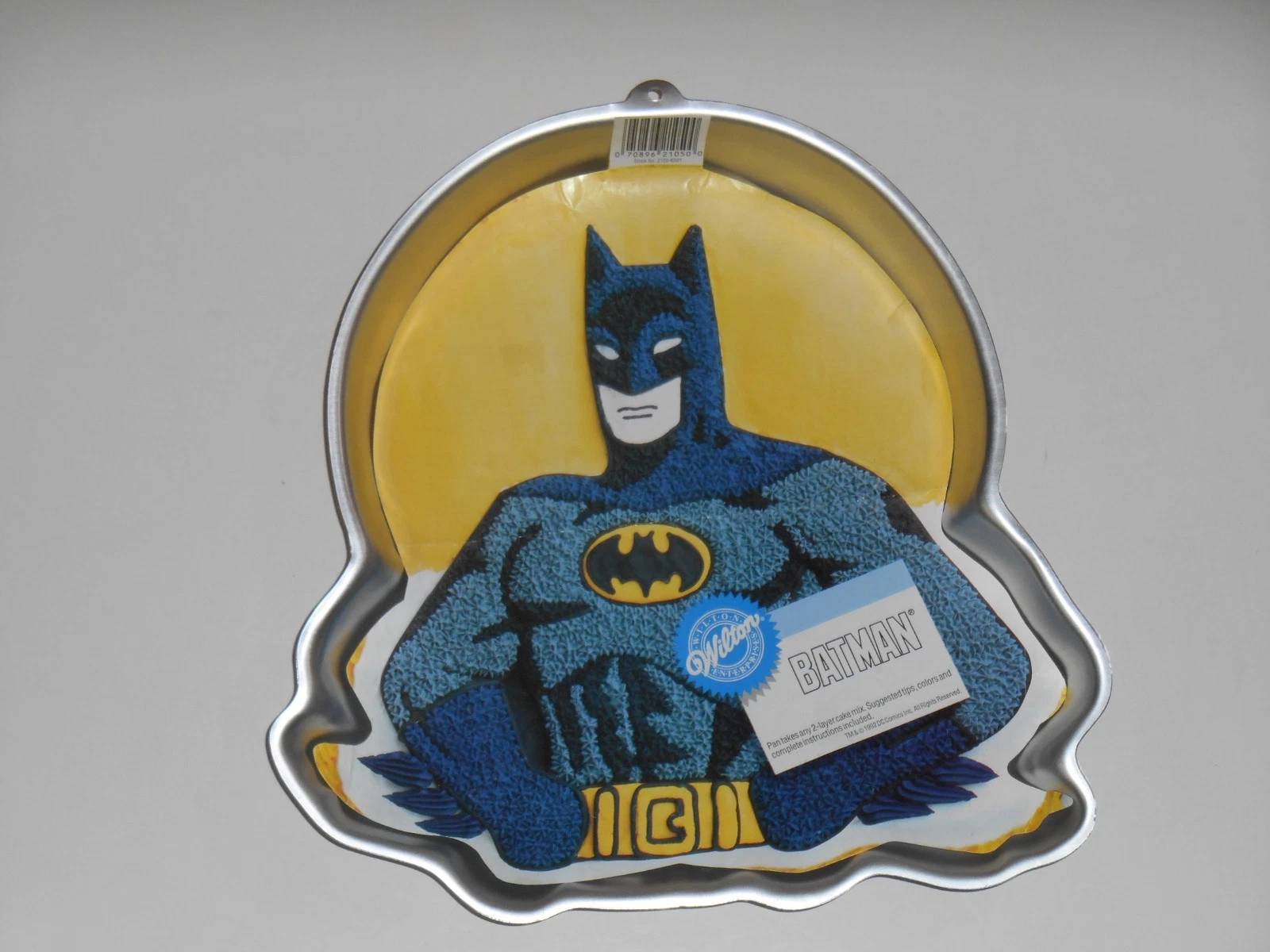 Vtg 1989 Wilton DC Comics BATMAN Birthday Party Cake Pan Mold Insert #2105-6501