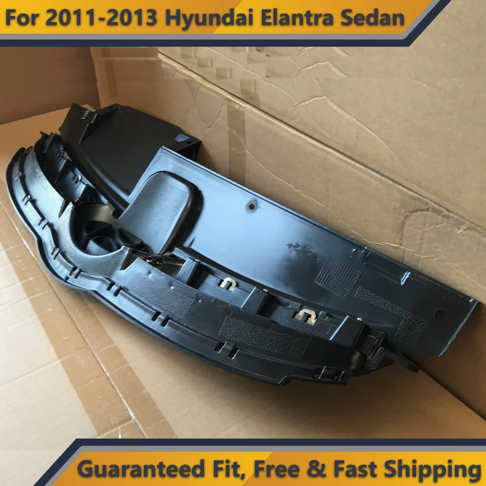 Conjunto de rejilla de parachoques delantero cromada para Hyundai Elantra 2011 2012 2013 sedán Foto 3 de 3