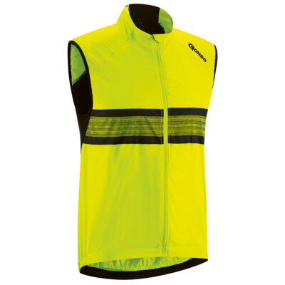Gonso Herren Fahrradweste Windweste Signalfarbe Grado safety yellow bis 6XL