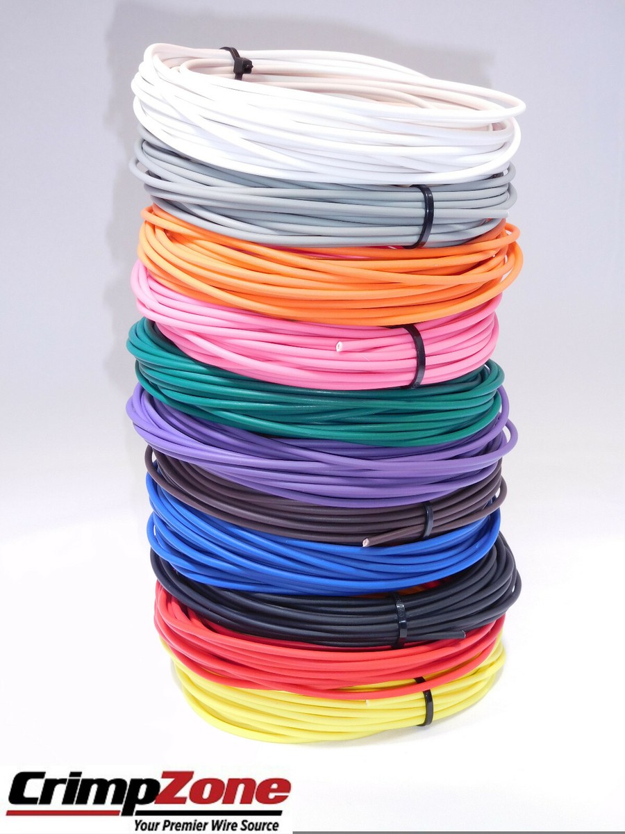 275 Feet Of 18 AWG TXL High Temperature Automotive Wire - 11 Solid Colors (25 Ft Each)