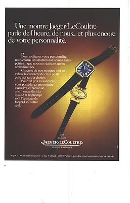 ADVERTISEMENT 1973 JARGER-LECOULTRE watches