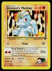 Giovanni's Machop 72/132 Gym Challenge Common