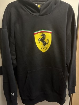 NWT Ferrari x Puma Shield Hoodie Black Men's Size Small 632787 01