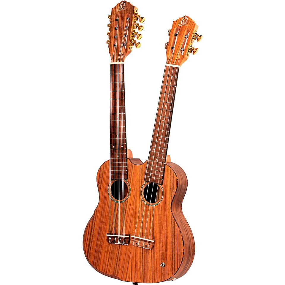 Ortega HYDRA Double Neck 4-String & 8-String Tenor A/E Ukulele Satin - Image 2 of 4