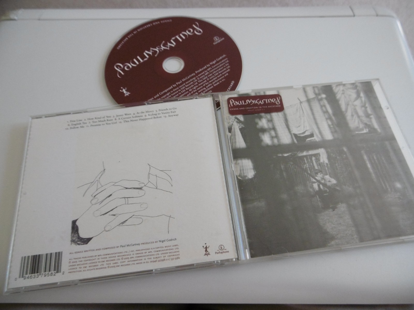 PAUL McCARTNEY CHAOS AND CREATION IN THE BACKYARD CD 2005 FINE LINE AT THE MERCY