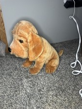 Vintage Diamond Realistic Bloodhound Dog Plush Toy