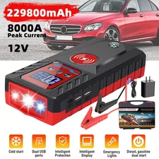 8000A Car Jump Starter Booster Jumper Portable Power Bank Battery Charge NEW