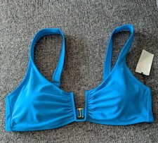 Shade Shore Bikini Top Size L 12-14 In Bright Turquoise Color