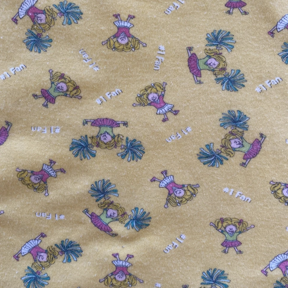 Manta bebé ventilador vintage amarilla azul marino animadora #1 Lovey Security 2001 Y2K Foto 2 de 4