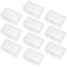 10Pcs Battery Storage Case Holder Transparent For 9V Battery Capacity