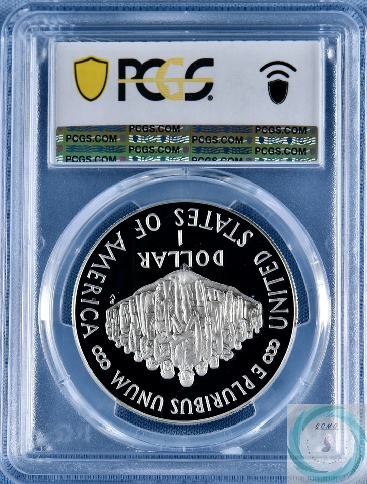 1987-S Proof Constitution Bicentennial Commemorative Silver Dollar PCGS PR70DCAM - Image 3 of 4