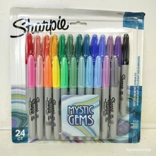 *Deformed Box* Sharpie 24Ct Permanent Markers Fine Point Associated Color