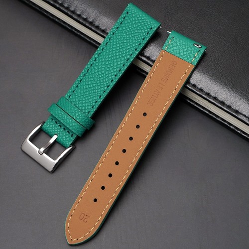 20MM Band For Omega x Swatch Bioceramic Moonswatch Leather Watch Strap - Picture 19 of 39