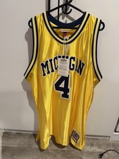 Michigan Wolverines Chris Webber #4 Mitchell & Ness 1991/92 College Vault Jersey