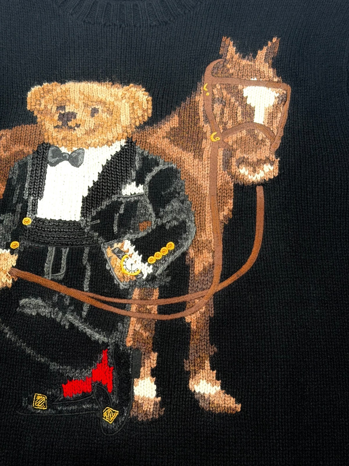 Ralph Lauren Polo Bear Wool Sweater with Horse Design - NWT image 9