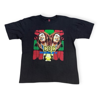 Rare Vintage 90s Bob Marley King Tag - Double Sided Shirt Music