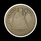 1854-O Arrows Seated Liberty Quarter Scarce O Mint