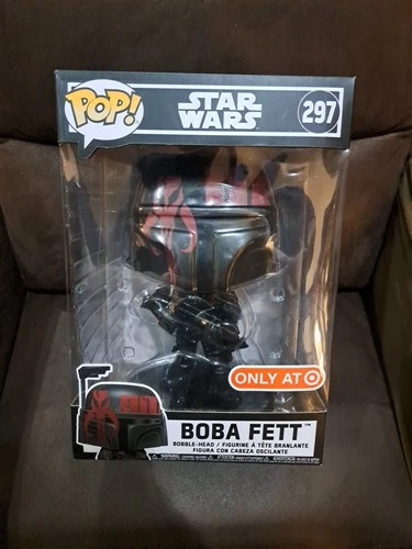 Funko Pop! 10" Jumbo Star Wars BOBA FETT # 297 Vinyl Figure Target Exclusive