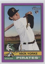 2025 Topps Heritage Light Purple Border Nick Yorke #80 0vd2