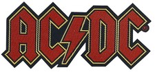 ACDC Patch  Logo Cut-Out rot/schwarz Standard