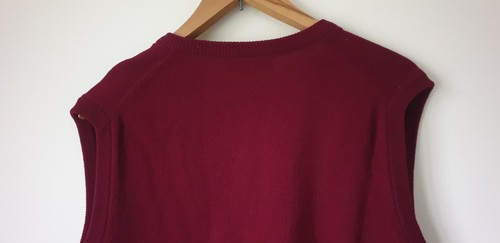 Pullover The Royal North Devon Golf Club. Mediano. Granate. Lana de cordero. M. - Imagen 10 de 16
