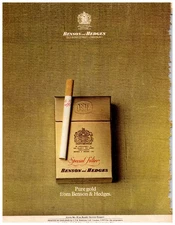 Vtg Benson and Hedges Magazine Print Ad Cigarettes 1960s Classic Print