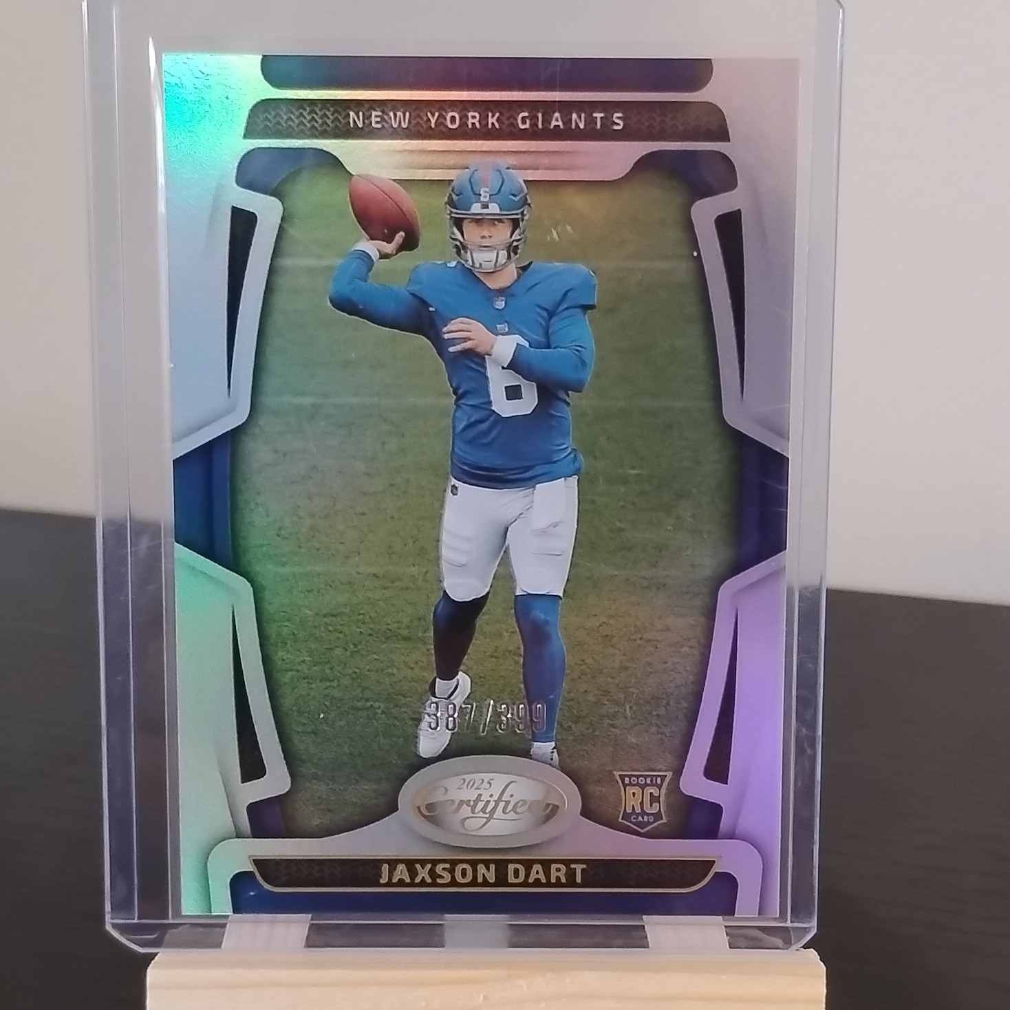 2025 Panini Certified Mirror Jaxson Dart Rookie #150 /399 New York Giants