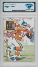 1996 Playoff Prime TERRELL DAVIS Sample 💎DSG 10 Gem Mint