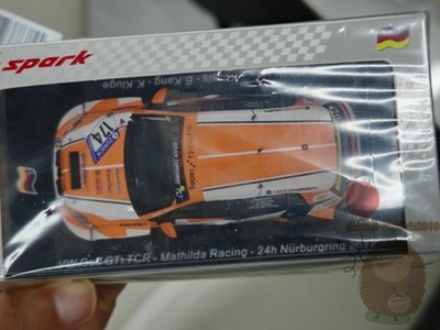 Spark 1:43 vw golf gti Nurburgring 2017 Resin Diecast Model Car Birthday Gifts