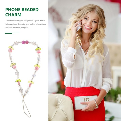 Car Decoration Pendant Girl Phone Beaded Wrist Strap Beads Charm - 第 11/12 張圖片