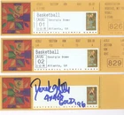 2 Unused 1996 Summer Olympics Basketball Tickets Plus Autograph