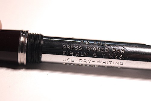 1948 PARKER 51 Plum Barrell Lustraloy Cap Aerometric Fountain Pen - Picture 6 of 15